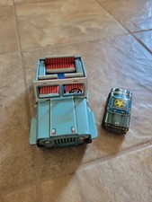 Lot Of 2 Japan Tin Toys Cragstan Beach Jeep TN Nomura US Army Car Vintage