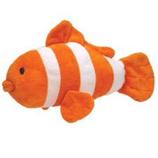 TY Pluffies - GILLY the Clown Fish (11.5 inch) - MWMTs Stuffed Soft Toy