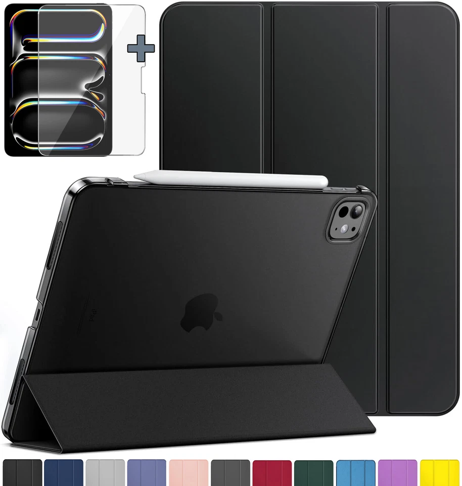 Lonfeid Funda Protectora para iPad Pro 11 M5/M4 (2025/2024) + 9H Lámina Blindada Vidrio -3