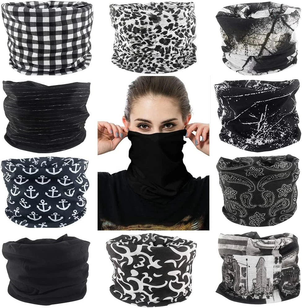 Gator Masks Ourdoor Face Mask Seamless Neck Gaiter Tube Bandanas Buffs Multi
