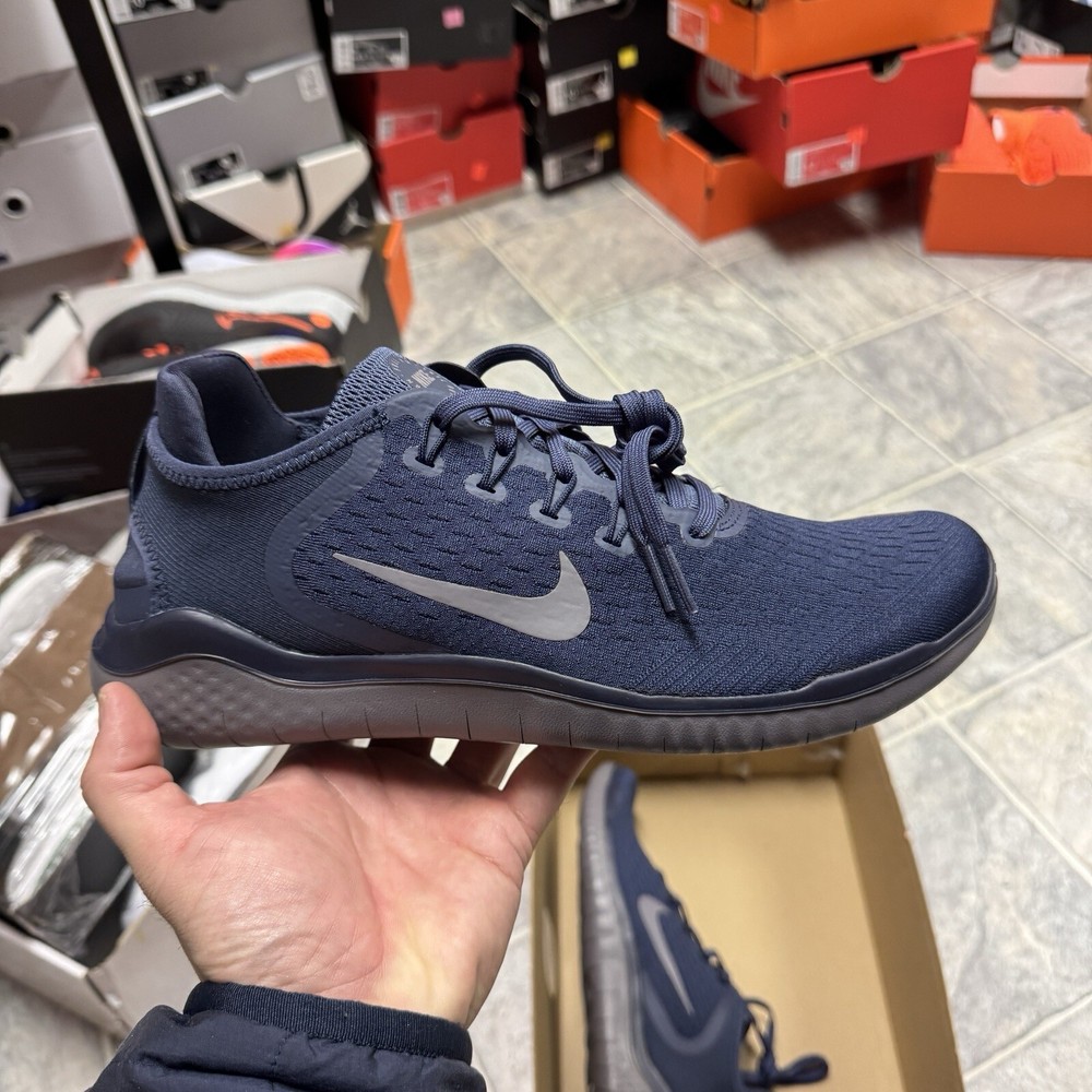 Size 9.5 - Nike Free RN 2018 Thunder Blue Gunsmoke