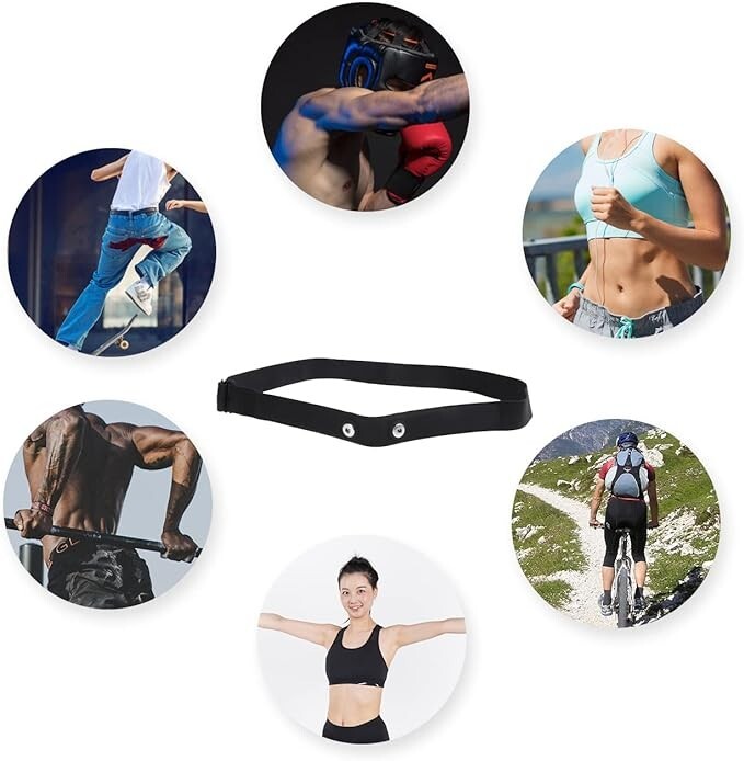 FITCENT Replacement Chest Strap For Polar H10 & H9 Heart Rate Monitors - Model CL100