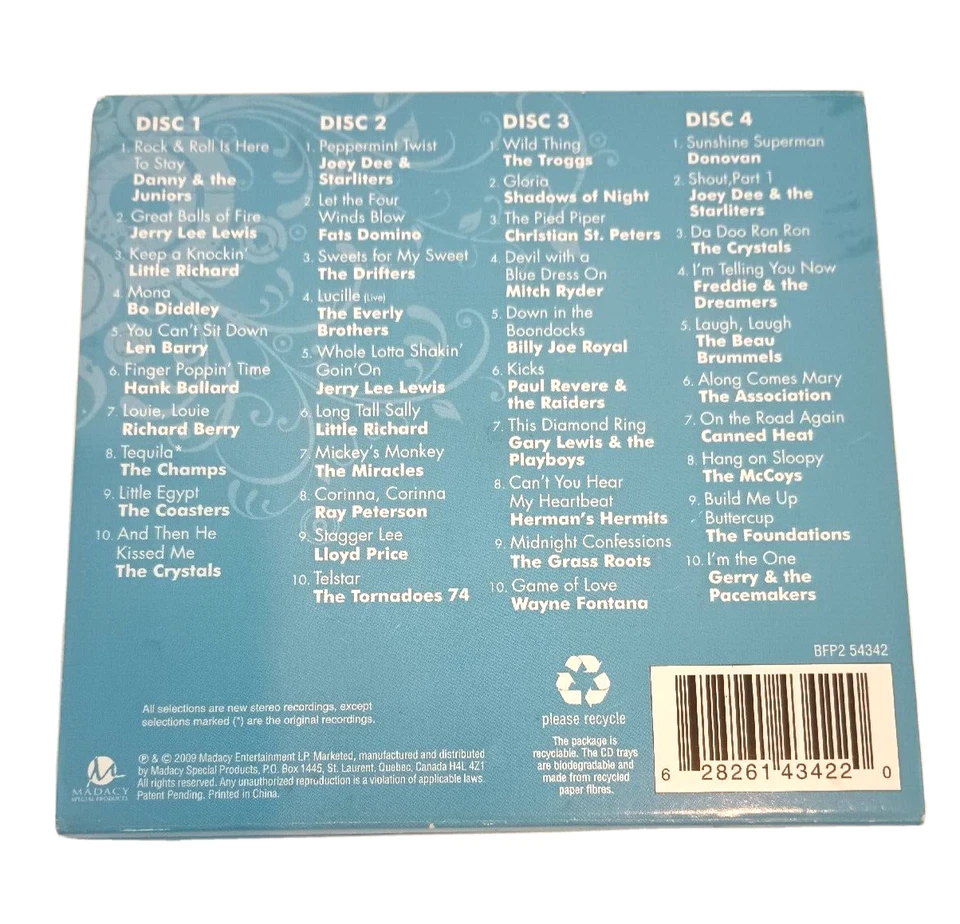 Greatest Hits of Rock & Roll (4-CD Set, 2009, Madacy) VGC Foto 2 de 4