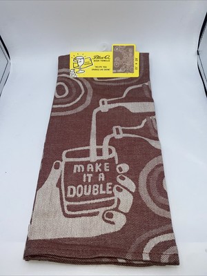 Blue Q Make It A Double Dish Towel Fun Silly great Gift
