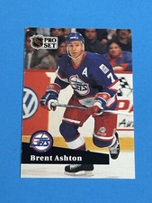 1991-92 Pro Set French Brent Ashton #272 Winnipeg Jets (Q)
