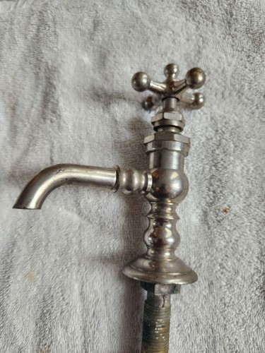 antique faucet bathroom sink | peck bros vtg victorian kitchen plumbing deco - Picture 3 of 11