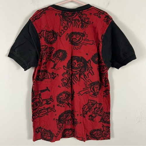 ❤️ rock the house OZZY Kids Red and Black Graphic T-Shirt M - Picture 3 of 8