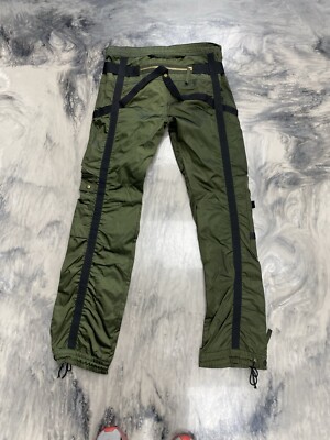Jean Paul Gaultier Vintage Parachute Bondage Pants Olive