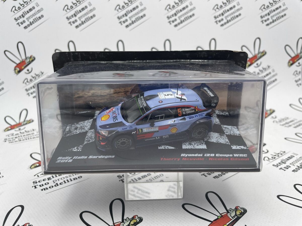 【新品 未開封】　Hyundai i20 Coupe WRCミニカー 1/43 Die Cast Hyundai I20 Coupe WRC Rally Sardegna 2018 Neuville
