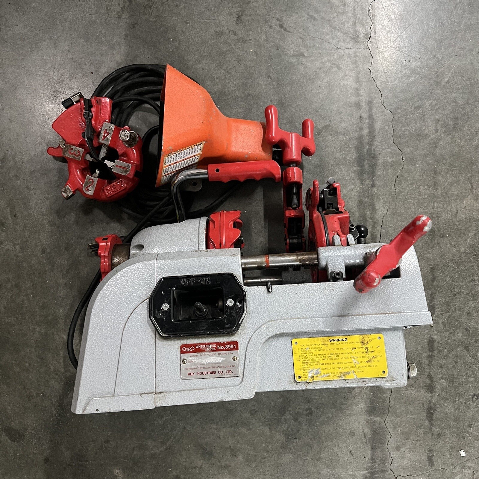 WHEELERREX 8991 Sidekick III Pipe Threader 1/2"1" w/ 70131 Die Head