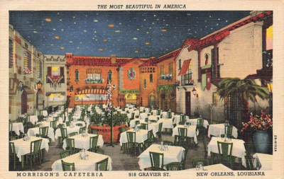 Postcard Morrison Cafeteria New Orleans Louisiana