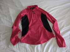 Horze supreme Equestrian Pullover Small Women Pink ¼ Zip Poly Front pocket S7