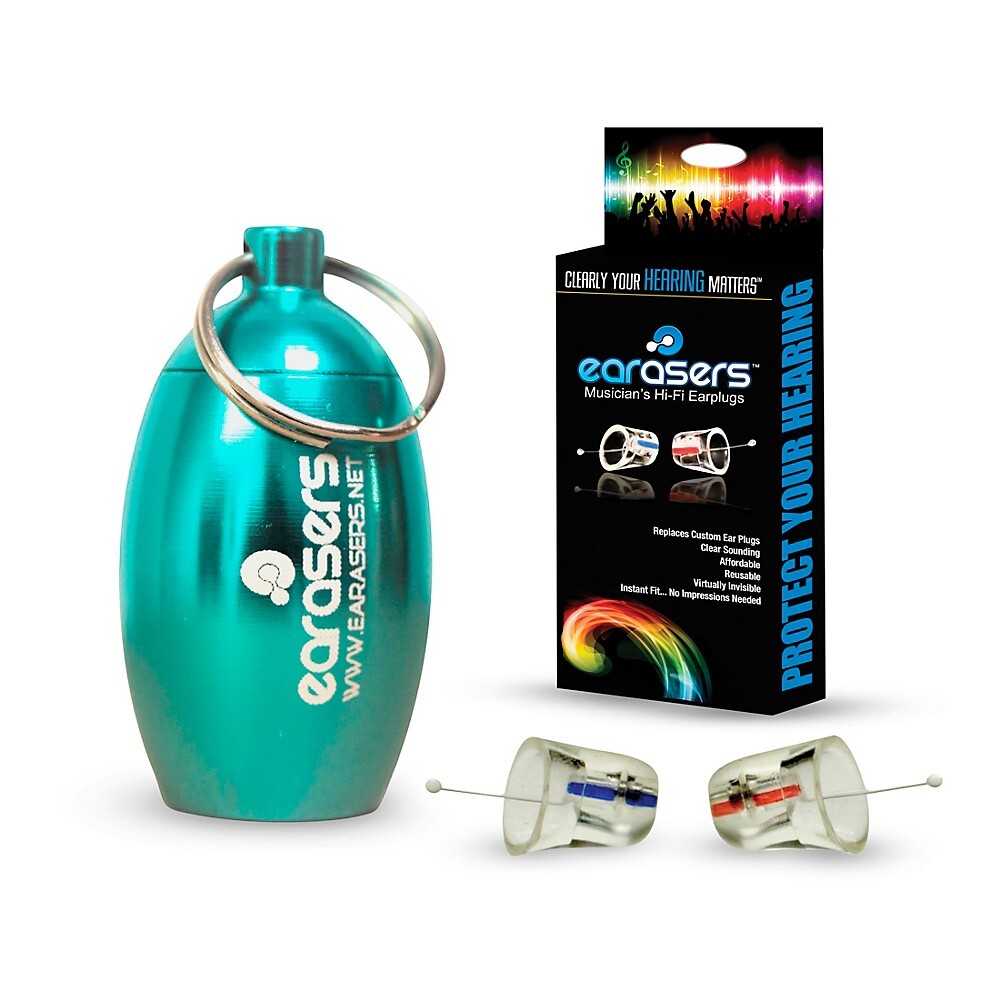 Наушники-вкладыши Medium для музыкантов и футляр для переноски Bundle Aqua