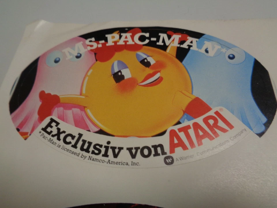 EXCLUSIV VON ATARI --> STICKERBOGEN / MR.-PAC-AN, CENTIPEDE, VANGUARD, PHOENIX - Bild 2 von 4