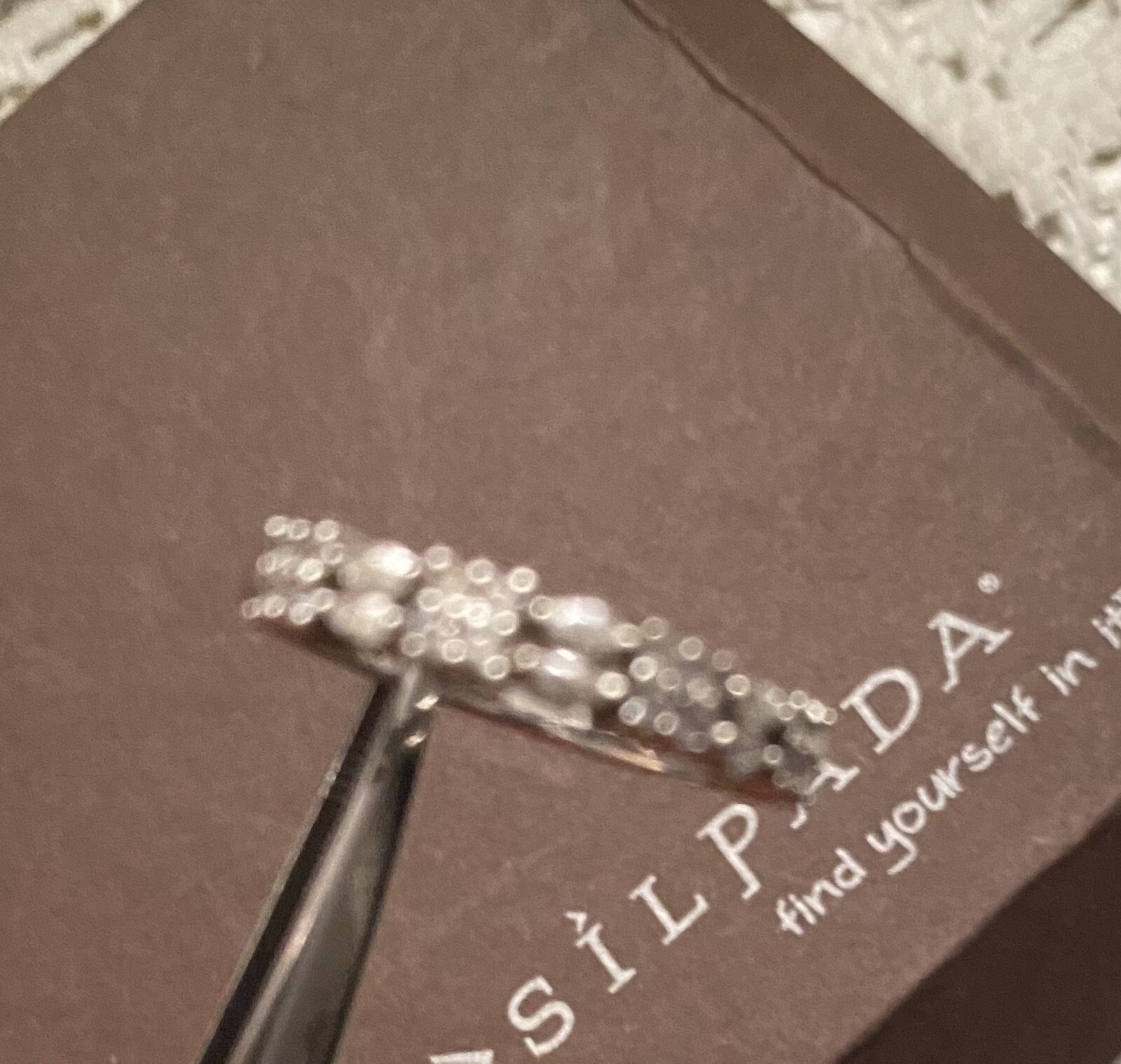 Silpada Sterling Silver CZ Stackable Ring Size 7 - image 10