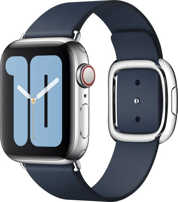 Apple Modern Buckle Leather Watch Band Deep Sea Blue 38mm
