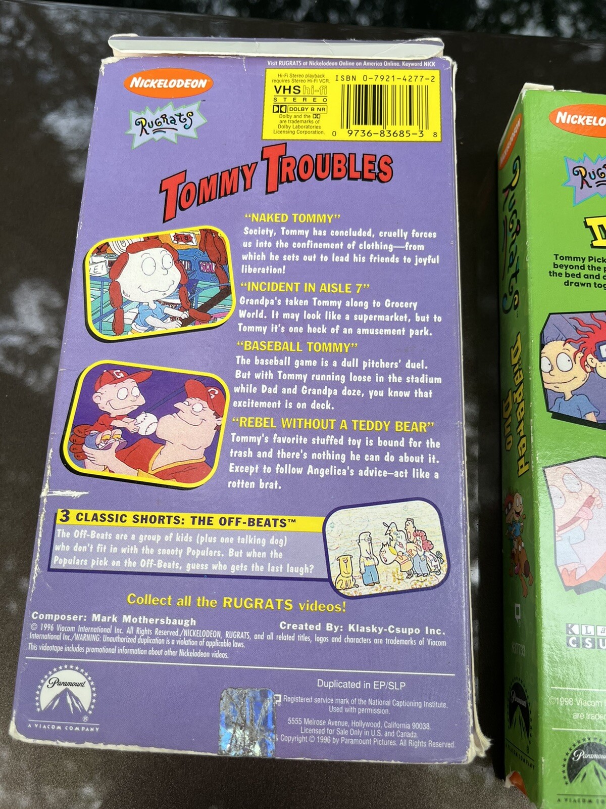 Rugrats Diapered Duo (VHS, 1998) Tommy Troubles VHS 1996 Lot