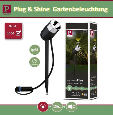 Paulmann Plug & Shine LED System Einzel Spot Erdspieß Pike 1x3,5W Ip65 Dimmbar