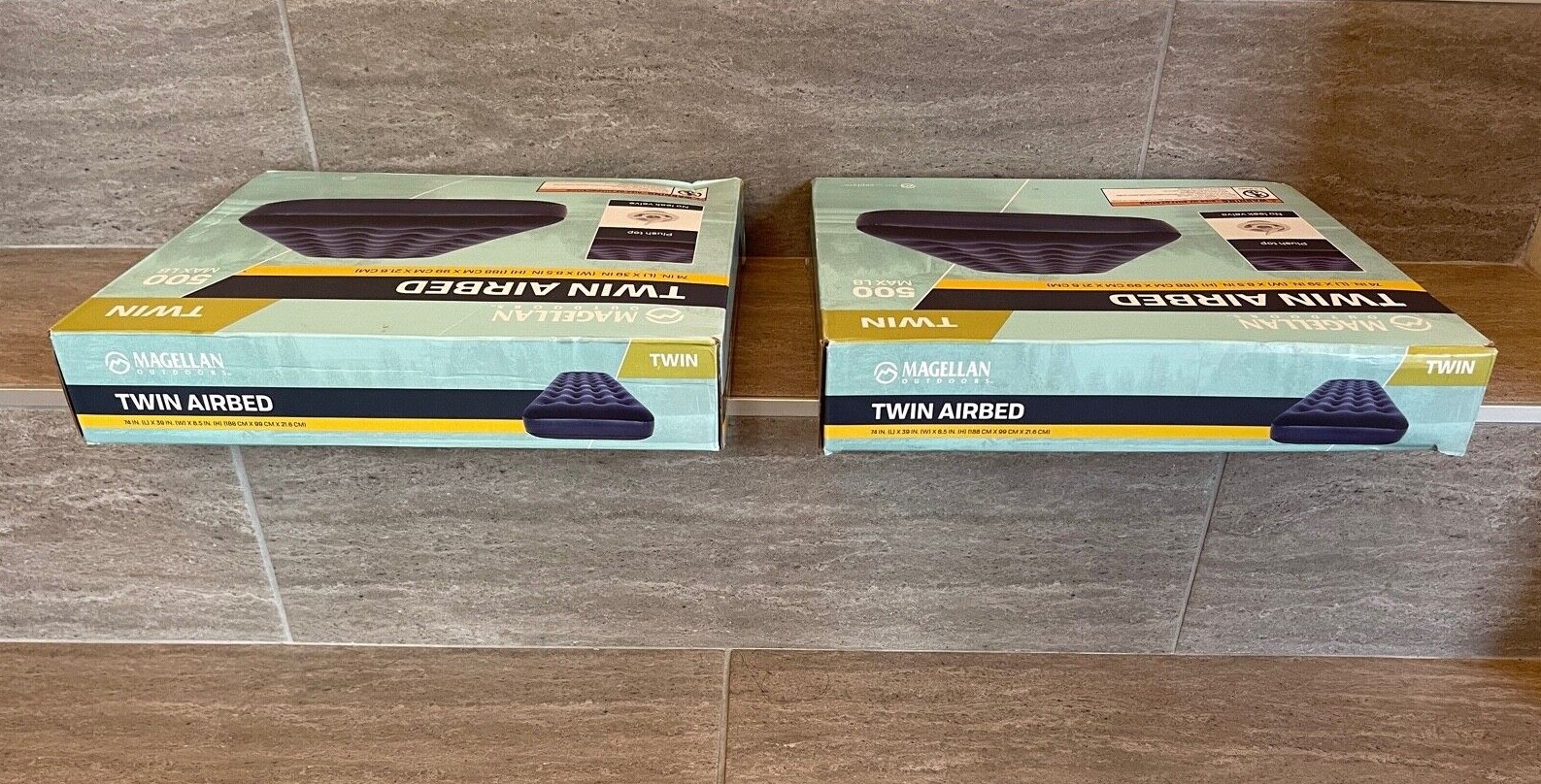 2 Magellan Outdoors 153187 Twin Airbed Mattress 74" x 39" x 8.5" eBay