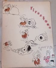 Original Ad Art Firestone Tires Caveman Makes...
