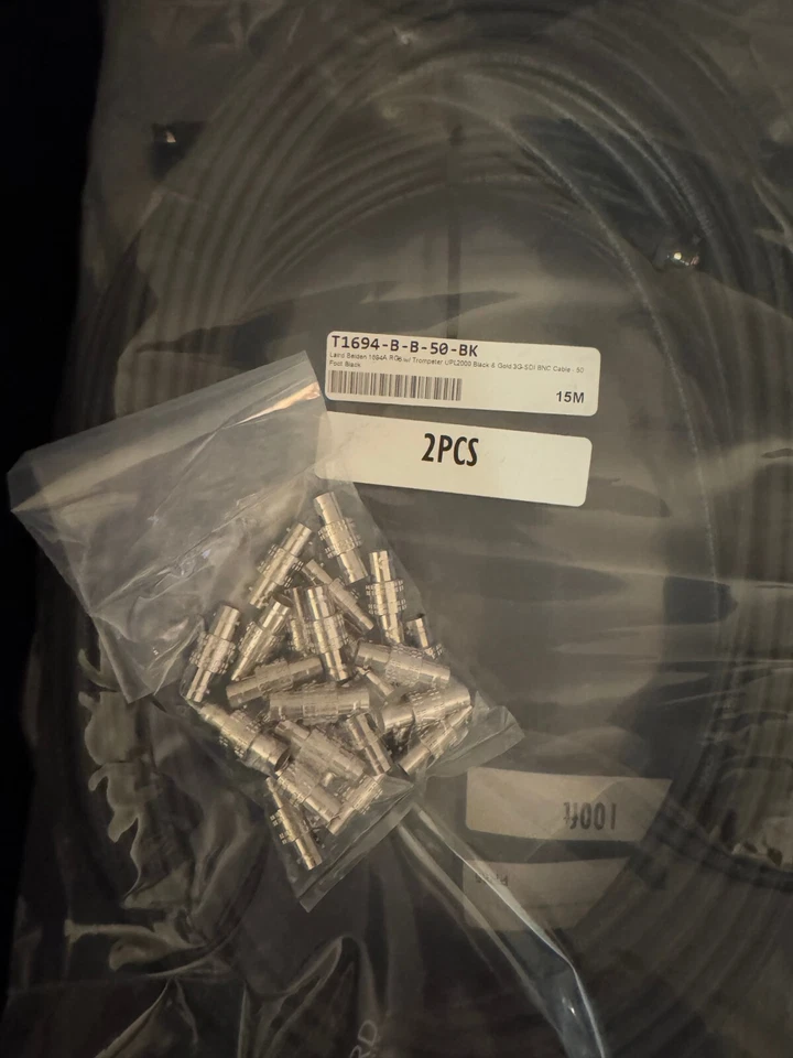 Lot 5x Pack Canare BCJ-JK 12G-SDI 75Ohm BNC Female/Female Barrel Adapter/Coupler - Image 3 of 4