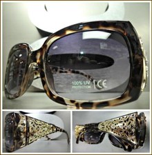 CLASSY WESTERN Rustic Bling COWGIRL Style SUNGLASSES Elegant Tortoise Gold Frame