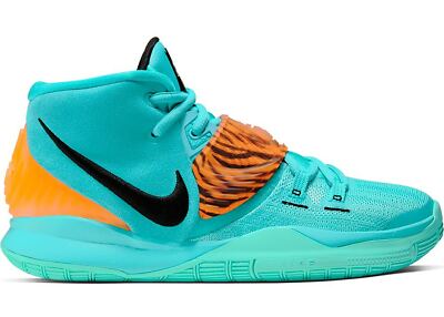 Nike Kyrie 6 VI GS 7Y Irving Oracle Aqua Tiger Leopard Animal