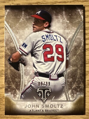 2015 Topps Triple Threads JOHN SMOLTZ Gold #12 89/99 ATLANTA BRAVES