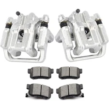 2x Rear Brake Calipers For 2004-08 Acura TL With Ceramic Pads Accessories Kits