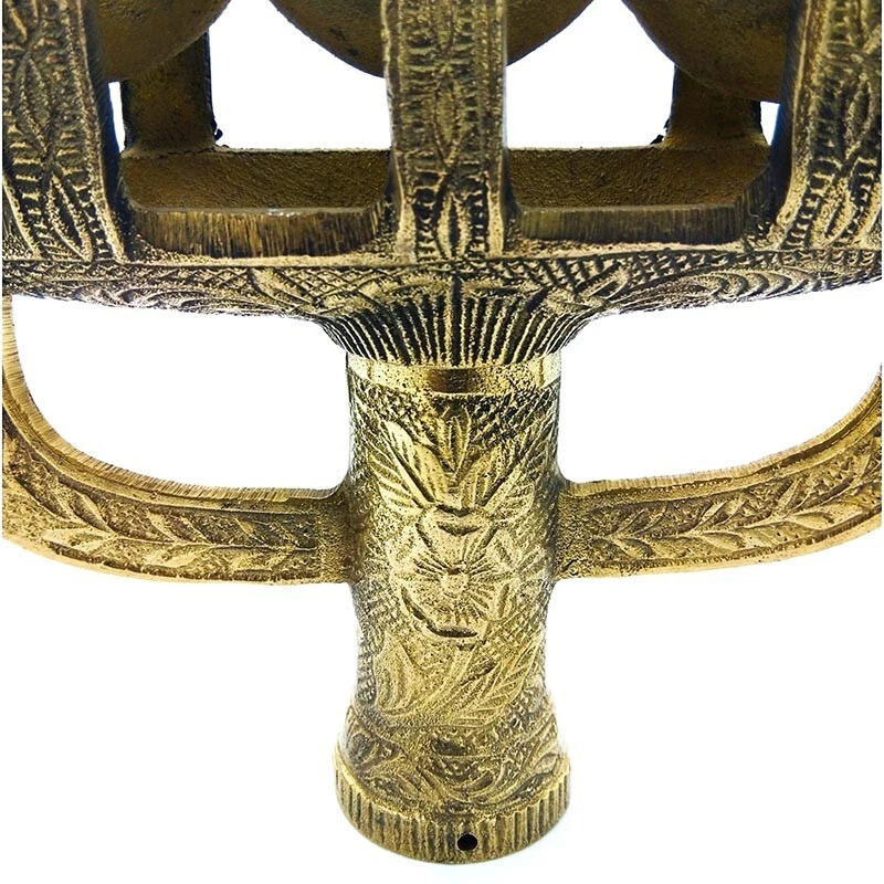 Hermosa Estatuilla Linterna Diya Lámpara de Latón Chamaya Vilakku/Vanchi vilakku/Vanchi vilakku/Barco Foto 2 de 4