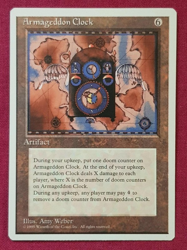 "Armageddon Clock" - Magic The Gathering Card - 4th Edition