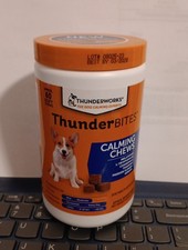 ThunderBites Dog Calming Chews, Thiamine, L-Tryptophan, 60 Count Exp 03/2028 New