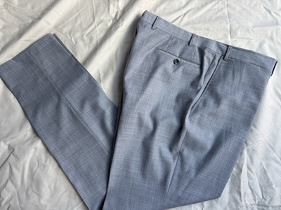    CANALI  KEI GRAY  FLAT FRONT  PANTS TROUSER   38   
