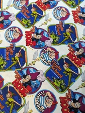 Peter Pan Disney Cotton Fabric, RARE 2023 Peter Pan Flight School, By the Yard