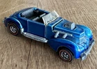 Vintage 1970 Hot Wheels Redline Blue Classic Cord Toy Car