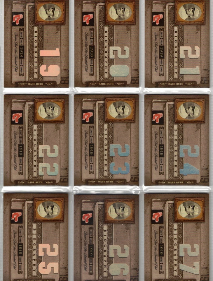 Donruss Biography Babe Ruth 2005 juego de jonrones #1-162 como nuevo tarjetas nítidas ¡Leer!! Foto 3 de 4