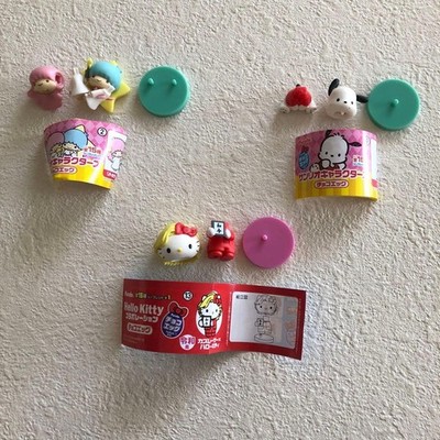 Sanrio Schoko Ei 3er Pack Set Hello Kitty Kaz Laser Pochacco Little Twin Stars