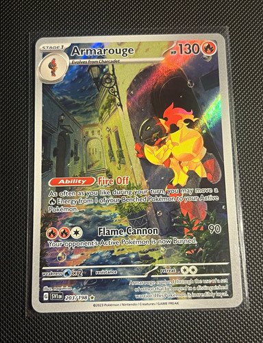 Pokemon TCG Armarouge 203/198 SV01 Scarlet & Violet Illustration Rare Holo