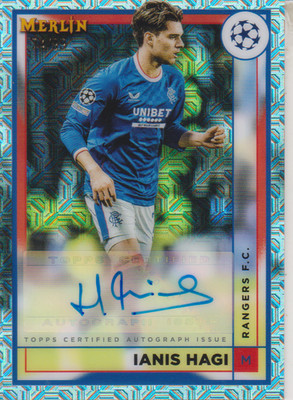2022-23 Topps Merlin UEFA Autographs Mojo Refractors Ianis Hagi #74/99