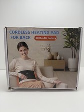 Cordless Heating Pad for Back Pain 10000mAh Battery Vibration Therapy 3 Heating