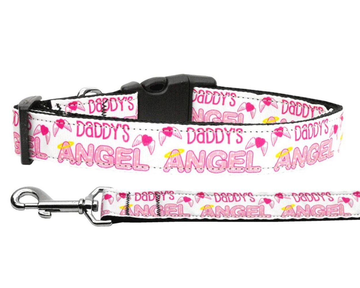 Pet Dog & Cat Nylon Collar or Leash, "Daddy's Angel"
Opens in a new window or tab