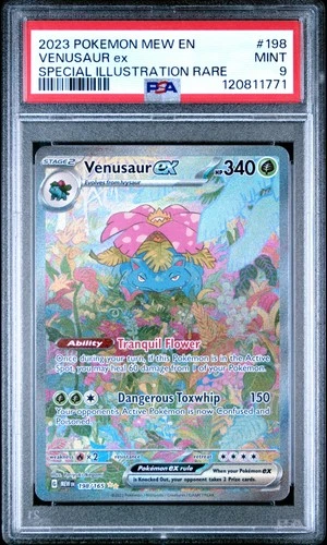 2023 Pokemon Mew 151 Venusaur Ex #198 MINT PSA 9 Special Illustration Rare