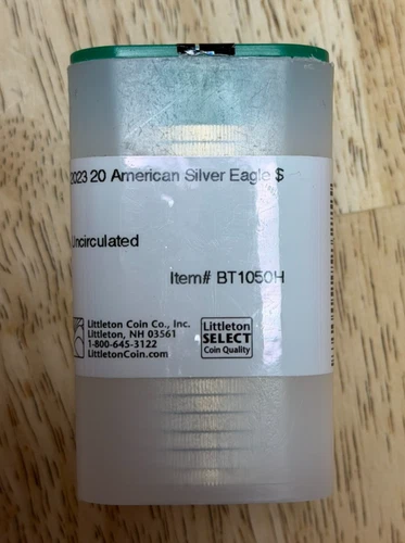 Lot of 20 2023 Uncirculated American Silver Eagle Dollars Littleton #BT1050H