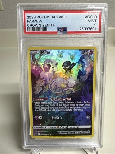Mew GG10/GG70 Crown Zenith: Galarian Gallery Holo PSA 9