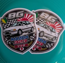 Custom Mazda 323 Bg Decals Pair Custom Mazda 323 Bg Decals Pair