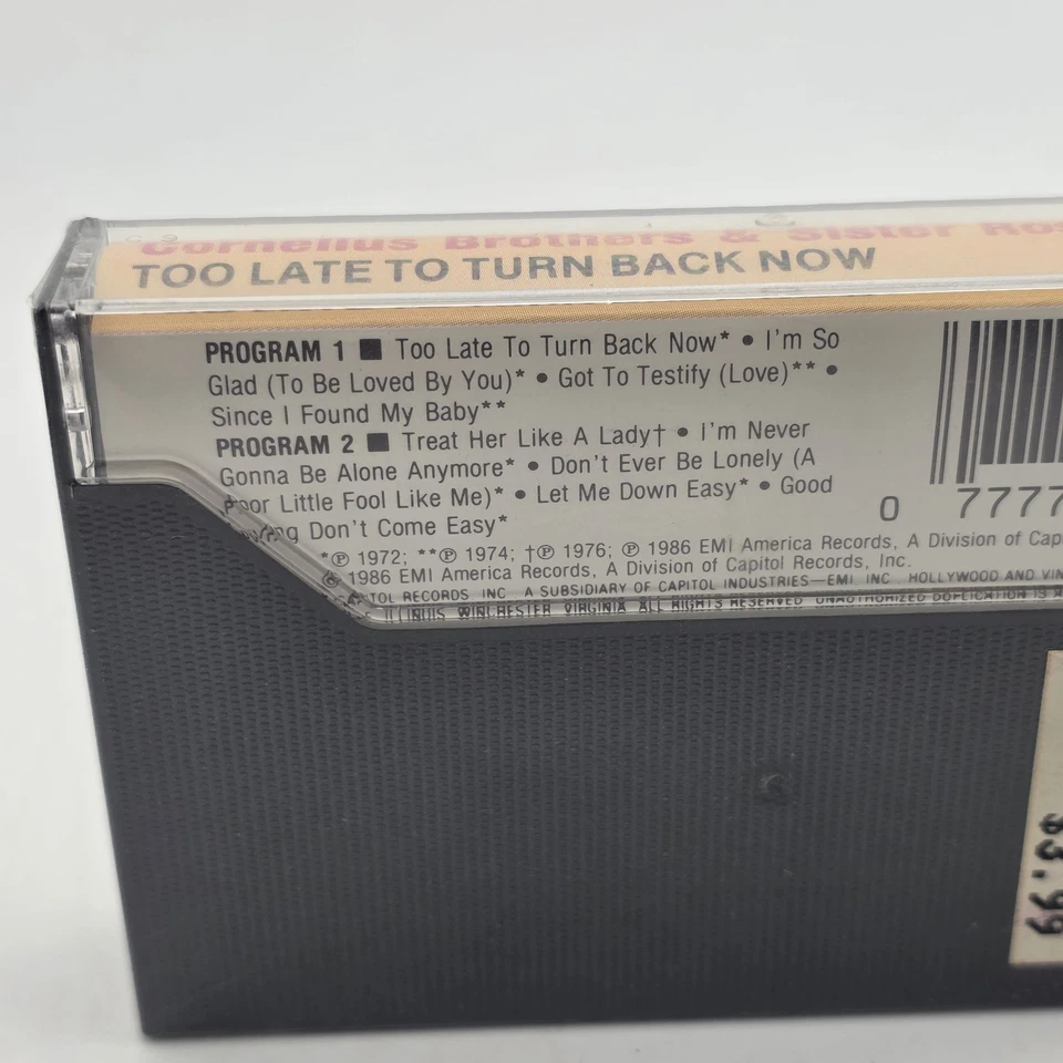 Cornelius Brothers & Sister - Rose Too Late To Turn Back Now - Cassette - Sealed - Image 2 of 4