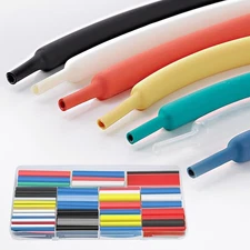 108pcs Heat Shrink Tubing-3:1 Ratio Adhesive Lined, 6 Sizes with 6 Colors Each, 