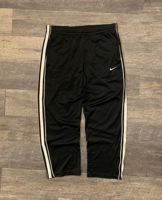 2000s NIKE バスケットボールパンツ XL 黒 y2k Y2K 2000s Nike Black And White Basketball Track Pants Men's Size