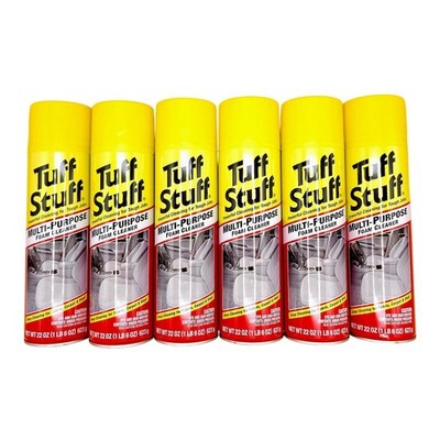 6 Pack Tuff Stuff Multi Purpose Foam Cleaner 22oz - Car Interior & Home - New