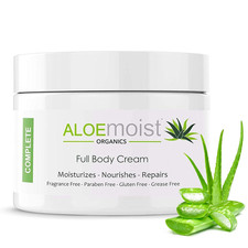 Organic Aloe Vera Face Cream  Body Moisturizing Cream, Natural Aloe Vera Lotion
